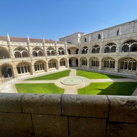 View of courtyard from upper cloister